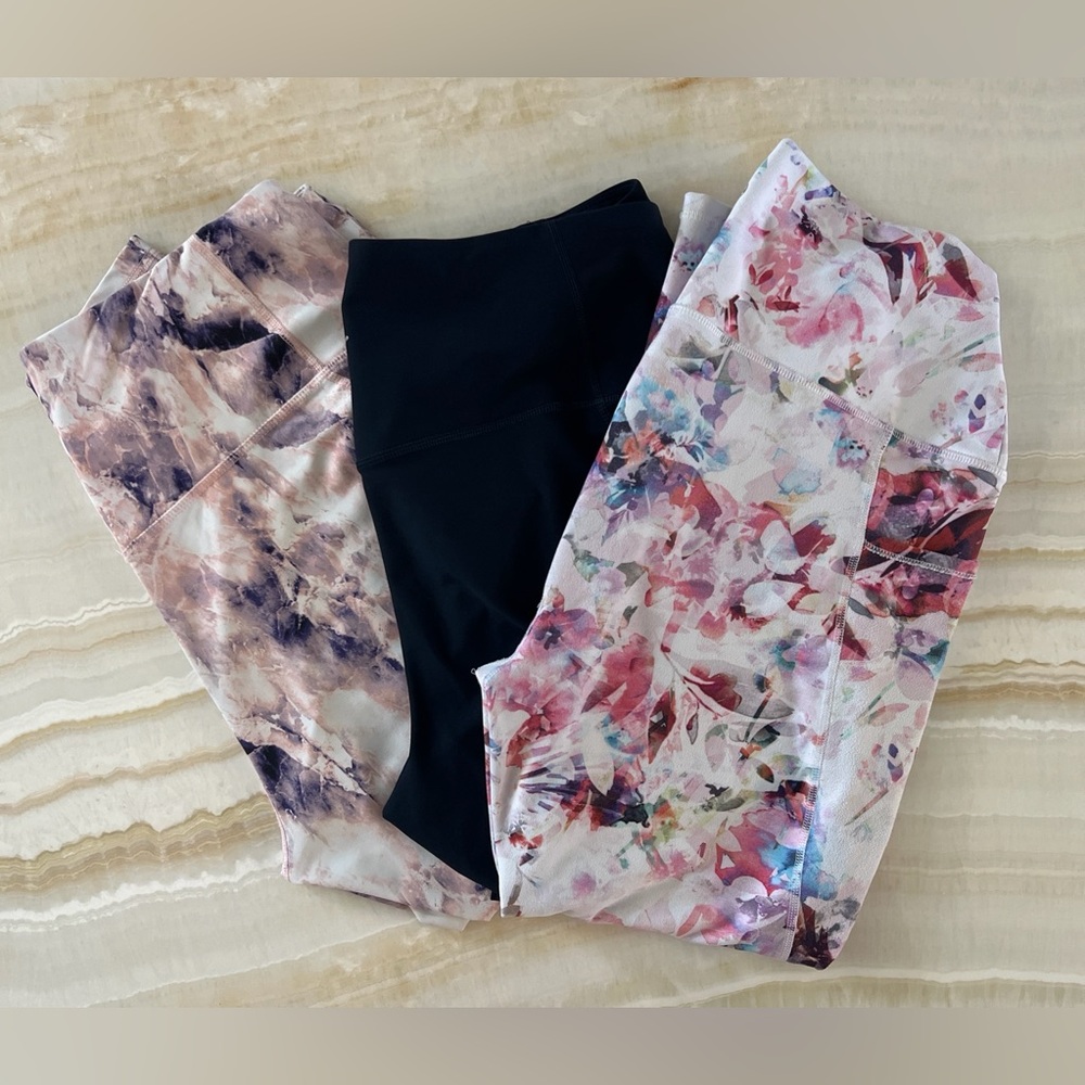 Women’s XL Petite Active Leggings Bundle | Cropped & 7/8 | 3 Pair RBX & Old Navy
